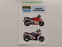 Weigl-Telefix Motorrad Unterteilverkleidung Prospekt deutsch