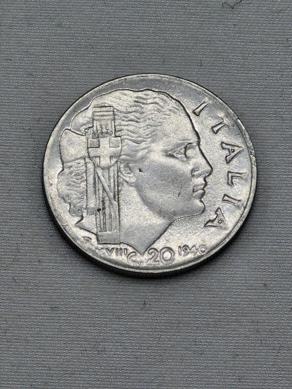 Alle Münzen: ROYAUME D'ITALIE / 20 CENTESIMI / 1940 – Gebraucht aus Bulle von italicum