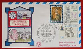 VATIKAN FLUGPOST PAPST BESUCH FLUG WASHINGTON USA 1979