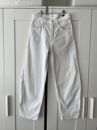 Cambio Barrel Jeans ORIA, weiss