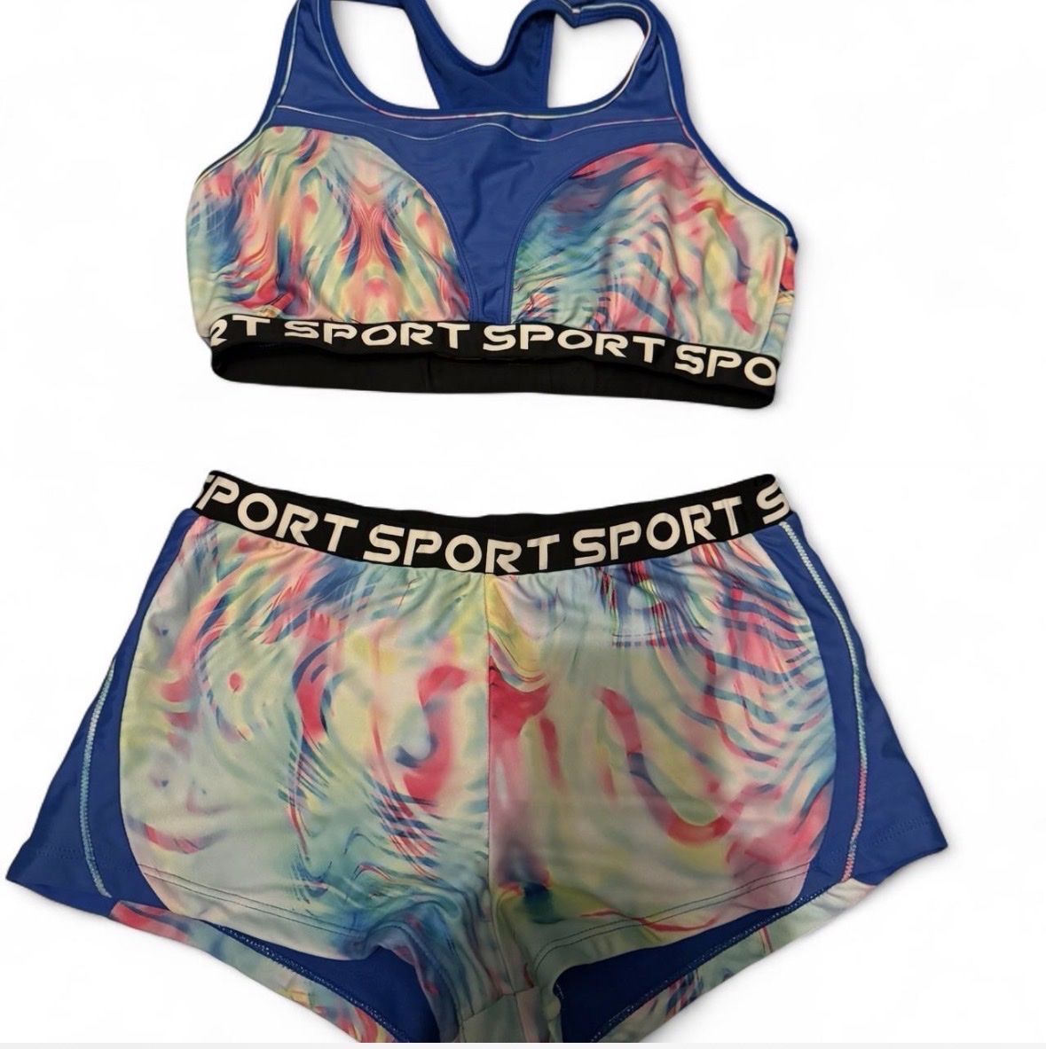 Lotti di vestiti: Sport BH & Höschen Set, bunte Muster, Grösse S – Nuovo (secondo la descrizione) da Marbach SG venduto da Rob_sta