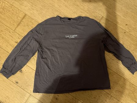 Langarmshirt Shein Los Angeles Grau Grösse L