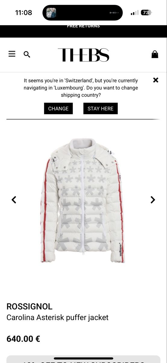 Rossignol Giacche: Rossignol Carolina Asterisk Puffer Jacket - Winter Style! – Usato da Le Locle venduto da Kikaa99 1