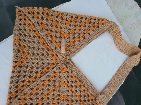 Borsa a tracolla fatta a mano all'uncinetto NUOVO!!!!