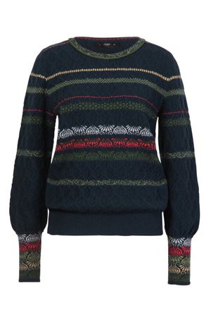 IVKO Structure Pullover Grasset Floral Wool Pulli