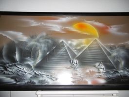 Leinwand Bild Panorama ,Safari-Afrika -128x65