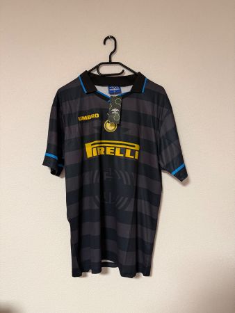 Inter Milan Ronaldo 10 Umbro Pirelli Extérieur Noir