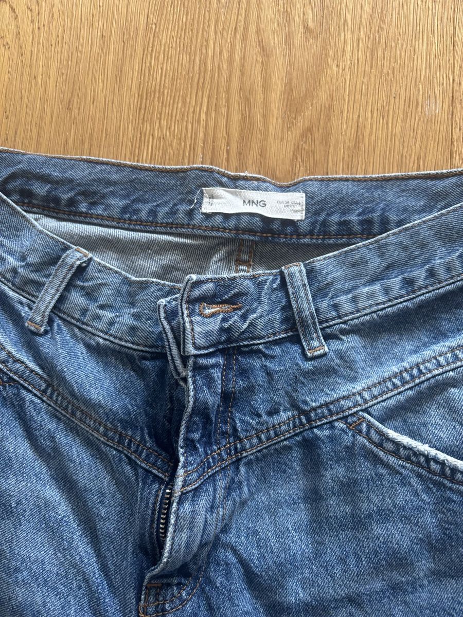 Mango Jeans: Damen Jeans Mango blau weit geschnitten – Usato da Biel-Benken BL venduto da frauvomfluss 1