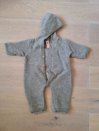 Engel Wollfleece Overall Walnuss Melange