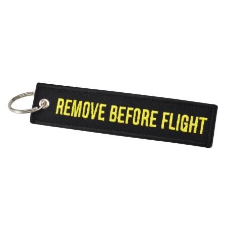 Portachiavi: Schlüsselanhänger REMOVE BEFORE FLIGHT schwarz Version 2 – Nuovo e nell'imballaggio originale da Bern venduto da aeroshop.ch