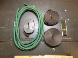 Schweizer Armee Bänder Gurten Sattler Sellier Material Lot