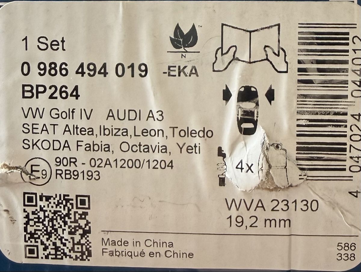 Bosch Alle Autoersatzteile: BOSCH Bremsbeläge & Bremsscheiben Neu!! – Neu und originalverpackt aus Ibach von olg_q2sc 3