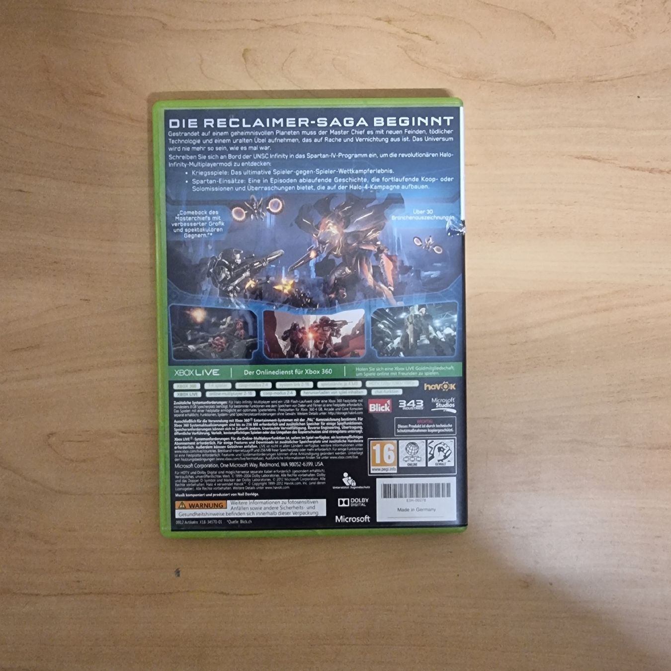 Microsoft Spiele: Halo 4 XBOX 360 Spiel – Gebraucht aus Itingen von  1