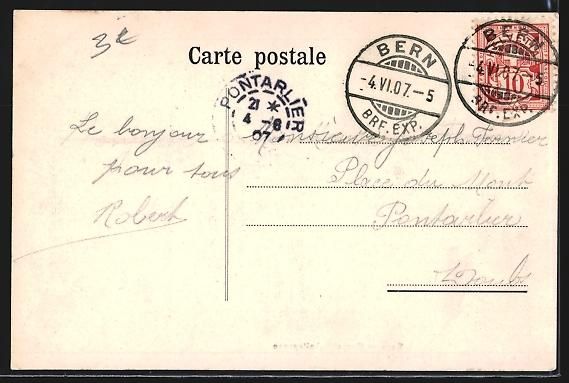 Cartoline postali: Bern, Restaurant in der Gerechtigkeitsga – Usato da Berlin venduto da bartko-reher 1