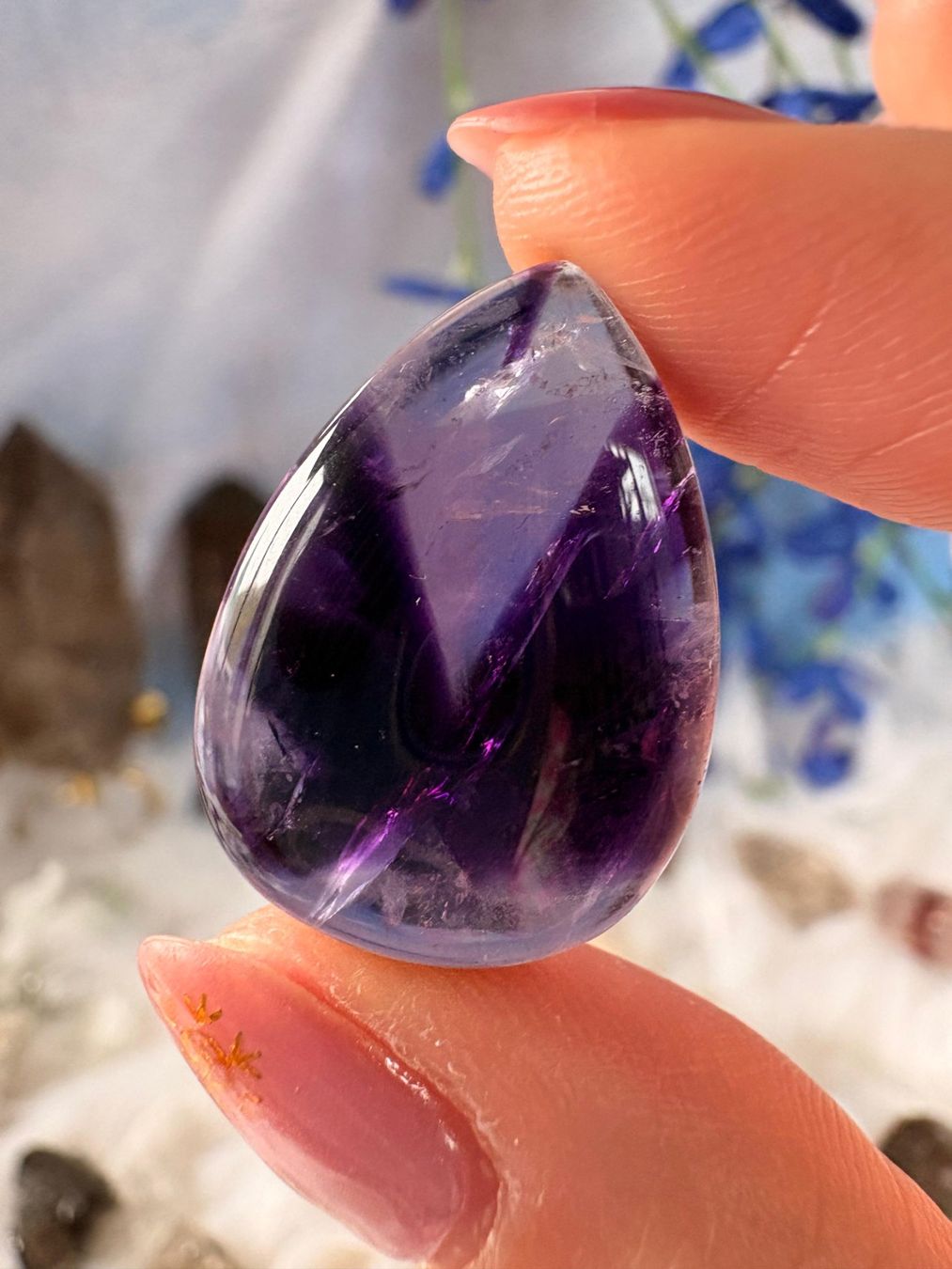 Pietre preziose: Trapiche Amethyst Cabochon – Nuovo e nell'imballaggio originale da Neuheim venduto da m.hald 2