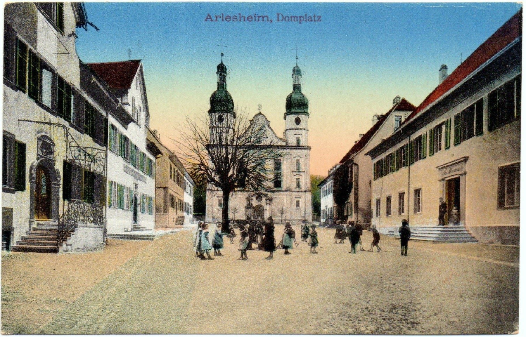 Ansichtskarten: ARLESHEIM Domplatz Kinder animée – Neu (gemäss Beschreibung) aus Jona von philajona