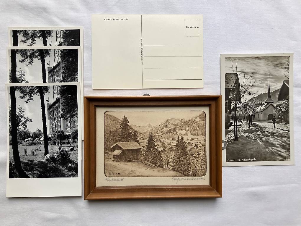 Cartoline postali: Gstaad Ansicht – Usato da Chernex venduto da Nouveaunom