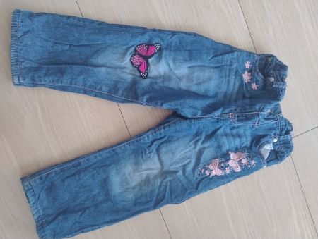 Gefütterte, weiche Jeans Gr. 98