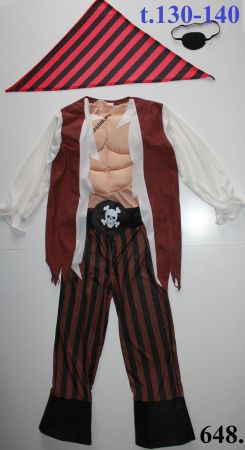 Costume pirate / Pirat t. 130 - 140 NEU!