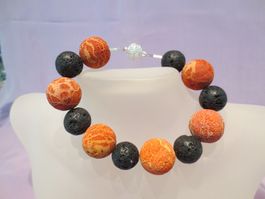 Schaumkoralle Lava Armband Statement