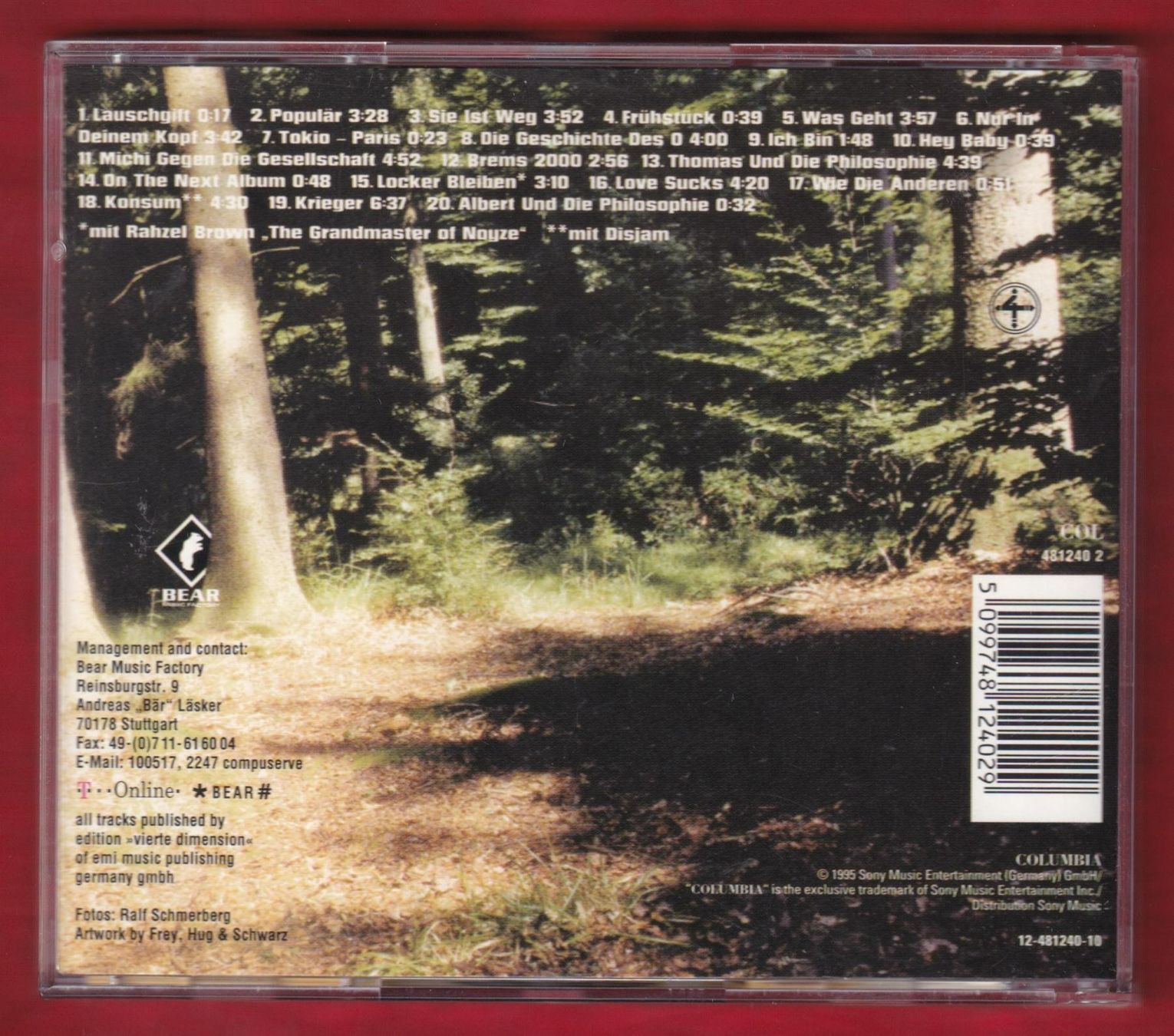 CD: Die Fantastischen Vier - Lauschgift (CD) – Usato da Zürich venduto da Pfluftl2000 1