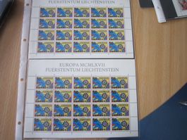 1967 EUROPA Blöcke ET und postfrisch Lichtenstein