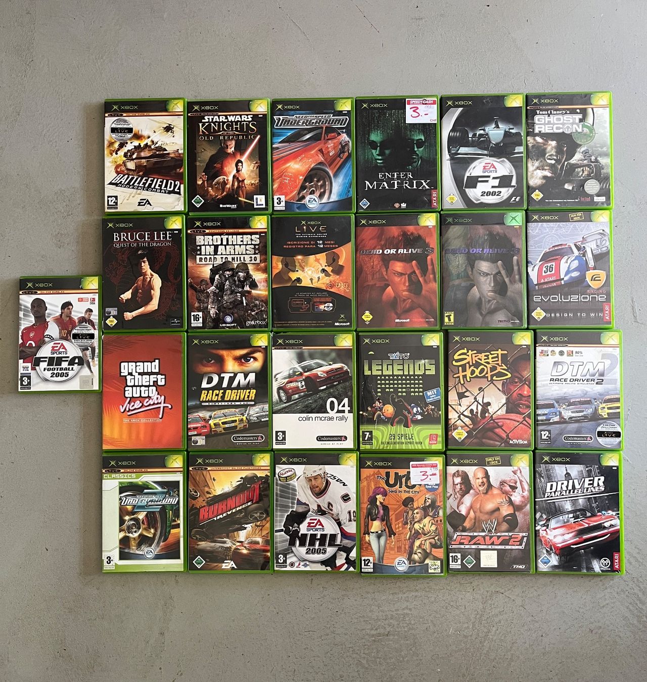 Microsoft Giochi: 25 x Microsoft XBOX Games (B und C Ware!!!) – Difettoso da Kölliken venduto da sergesellsretro