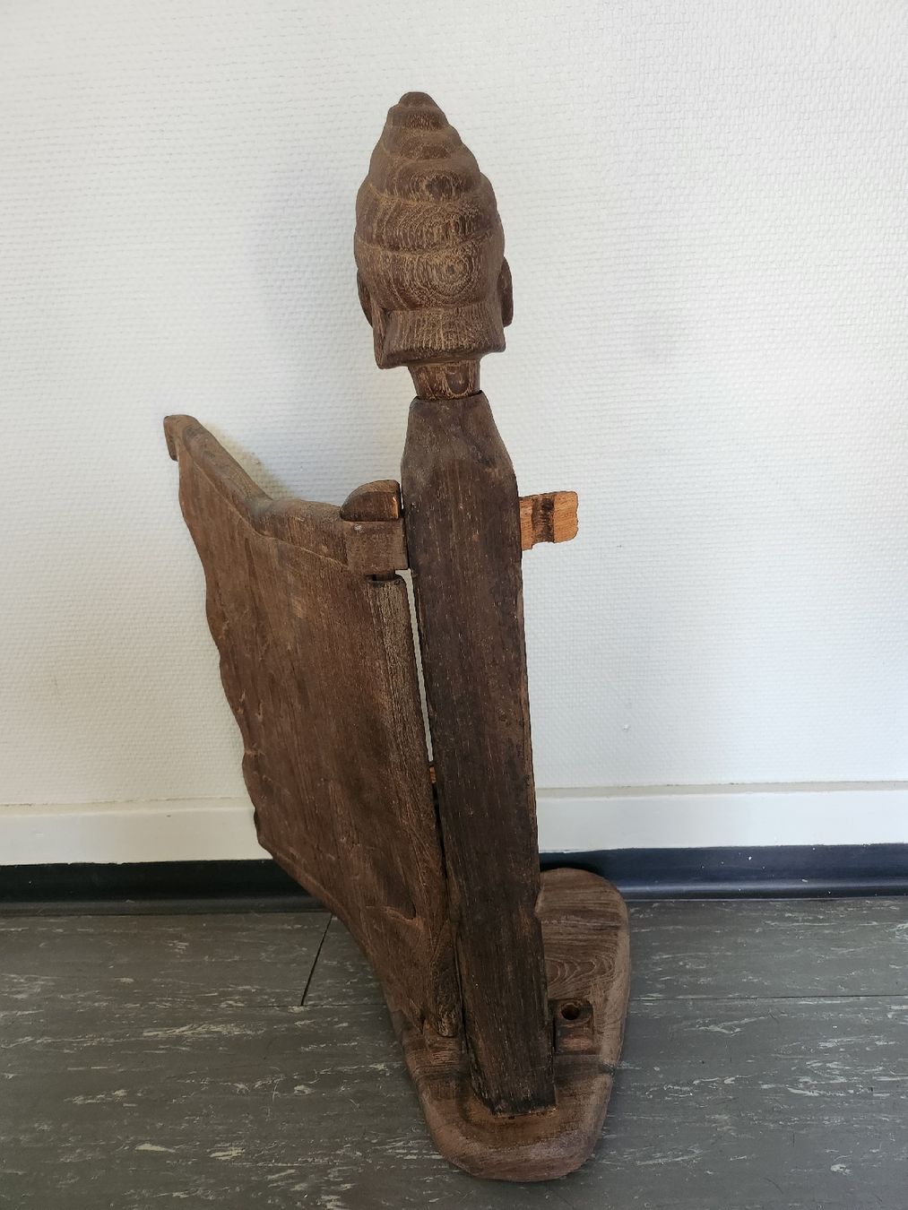 Statuette: Ethno Holzobjekt wohl Indonesien handgeschnitzt antik – Difettoso da Zürich venduto da BAENZERINO 5