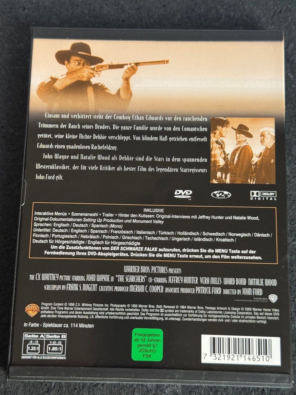 Alle DVDs: John Wayne Western DVD DE/EN/SP "Der schwarze Falke" – Gebraucht aus Fribourg von tschjoly 1