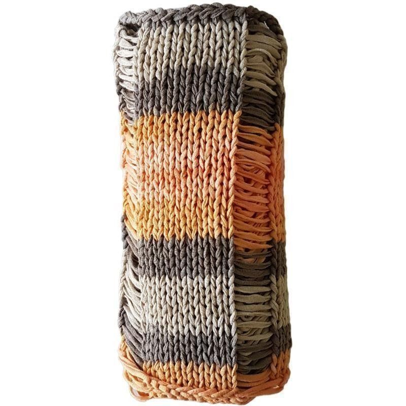 Foulard & Sciarpe: Loopschal Handgestrickt apricot/camel – Nuovo (secondo la descrizione) da Kaltbrunn venduto da Condor2 1
