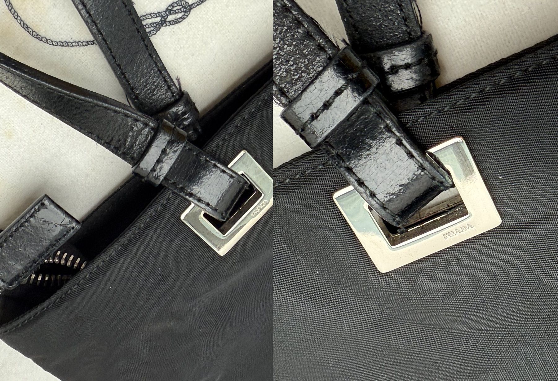 Prada Taschen für Damen: Prada Tessuto Acciaio + dust bag – Gebraucht aus Genève von rosebud635 7