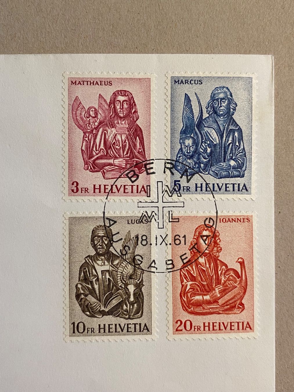 Tutti i francobolli: 381-384, FDC adresslos – Usato da Aarau venduto da hilde47 1