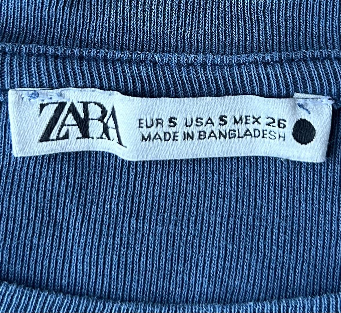 Zara Top: Zara Blue top – Usato da brent venduto da fukusapes 2