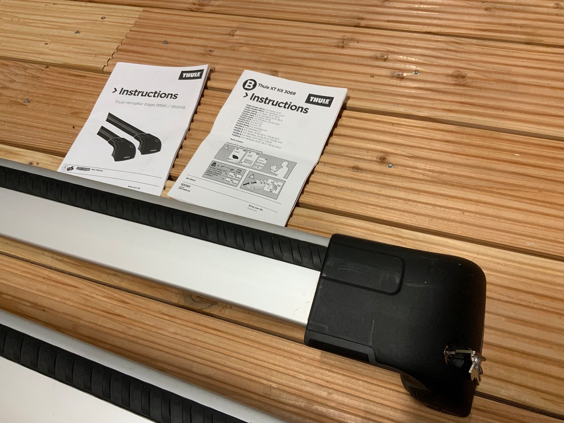 Thule Portapacchi: Thule WingBar 959 mit XT Kit 3069 – Usato da Winterthur venduto da 98cunda 1
