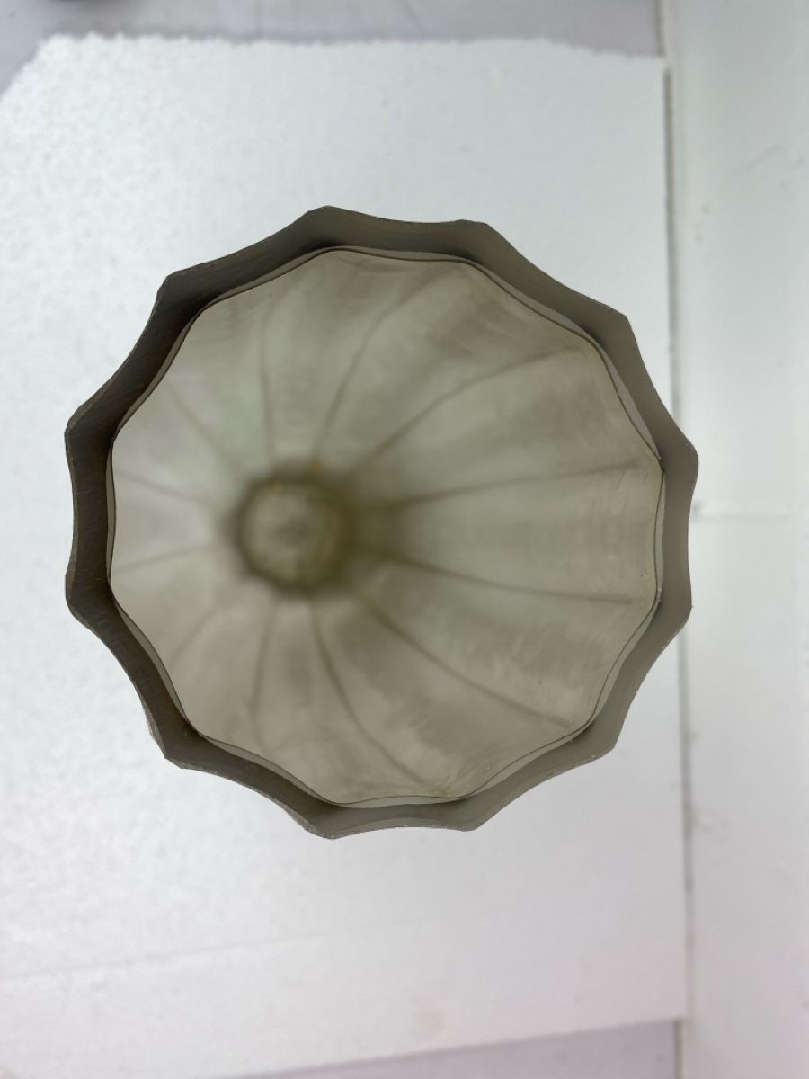 Vase & Récipients: Graue Vase mit Rillenstruktur neu 45 cm – D'occasion à sursee par trilli-tralli 4