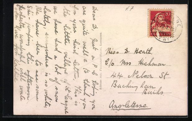 Cartoline postali: AK St. Cergue, Les Hotels, 1928 – Usato da Berlin venduto da bartko-reher 1