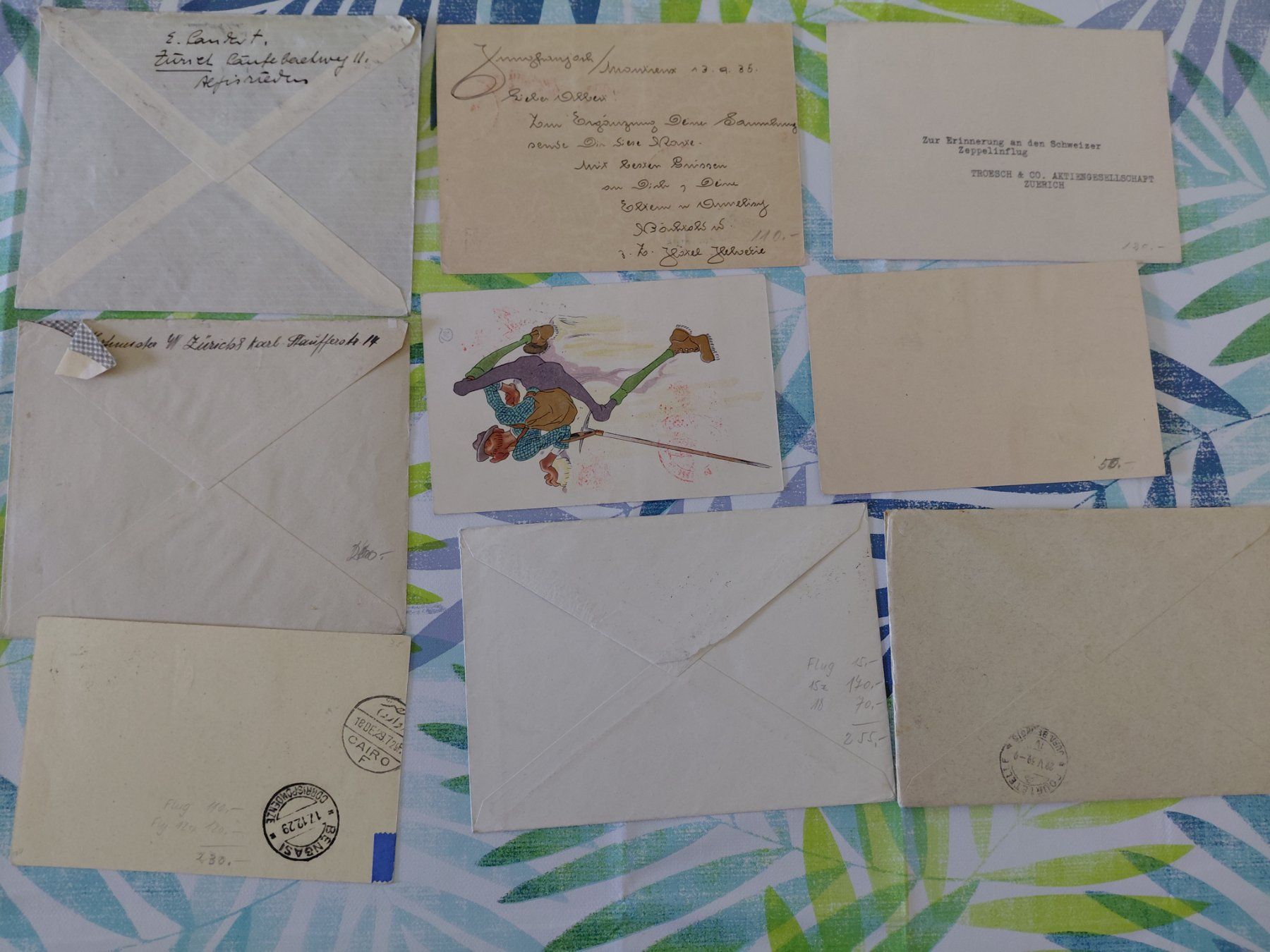 Alle Briefmarken: Diverse Luftpost Ganzsachen CH – Gebraucht aus Horw von Onurb008 1