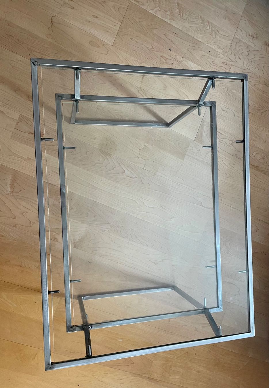 Tische: Designertisch Unikat Design Kunst Edelstahl Glas – Gebraucht aus Altdorf UR von zar_fcd6 4
