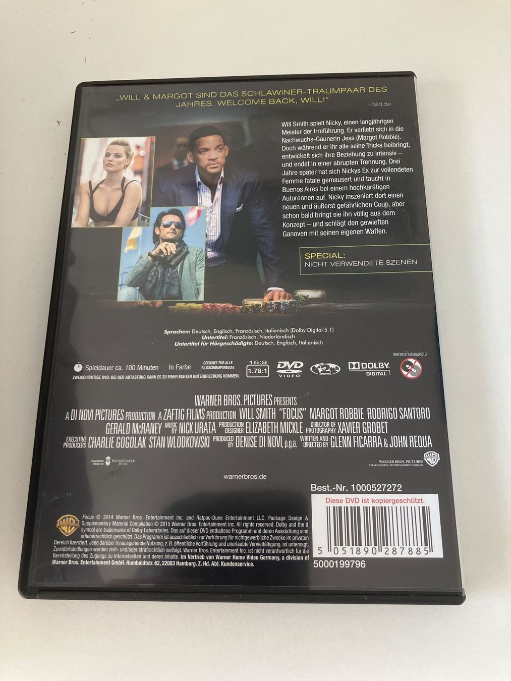 Tous les DVDs: Focus (DVD) Smith, Will, Robbie, Margot – D'occasion à Arbon par HelFer01 1