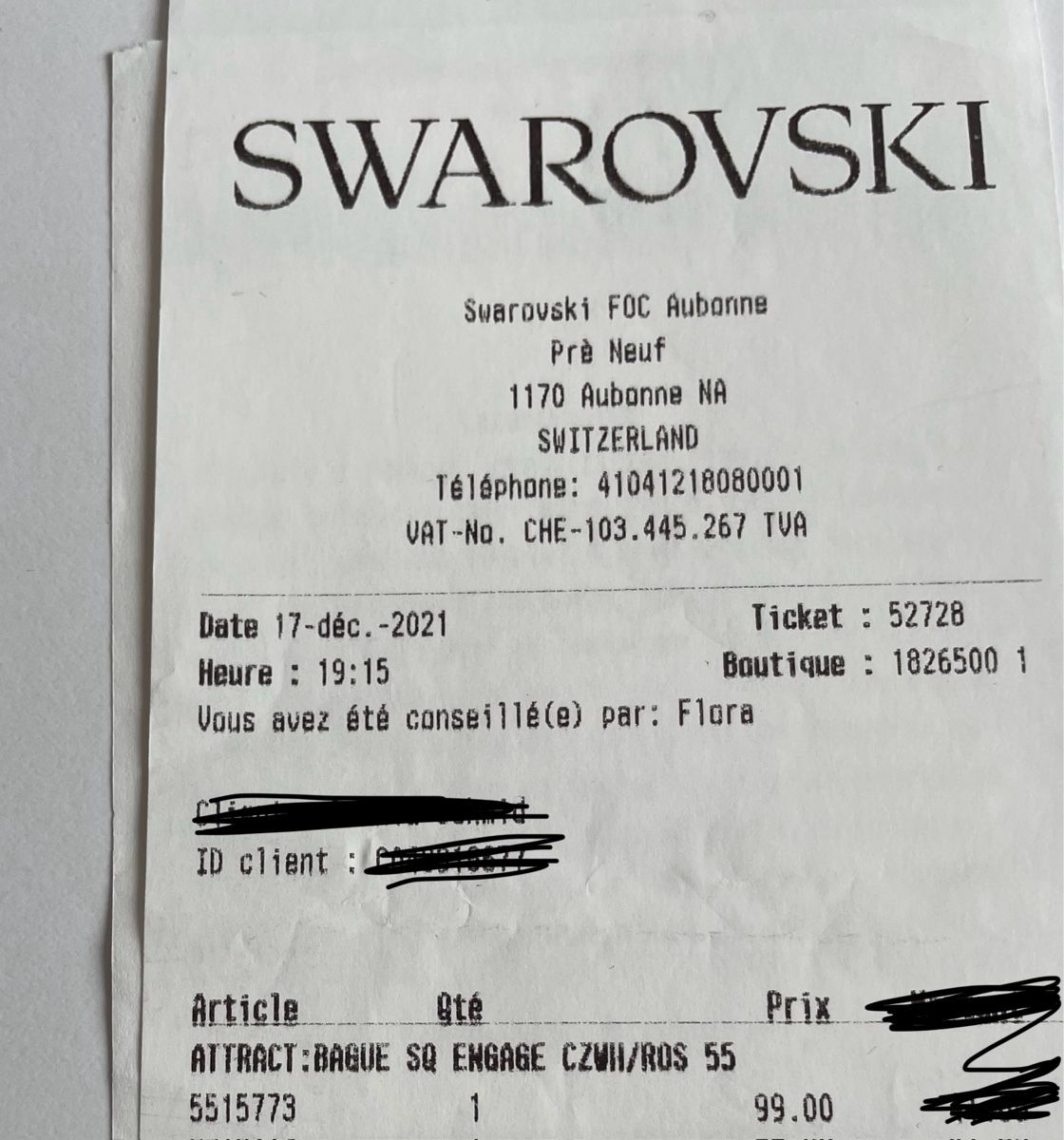 Swarovski Anelli: Bague Swarovski - modèle Attract – Nuovo e nell'imballaggio originale da Le Lieu venduto da dou_98q2 3