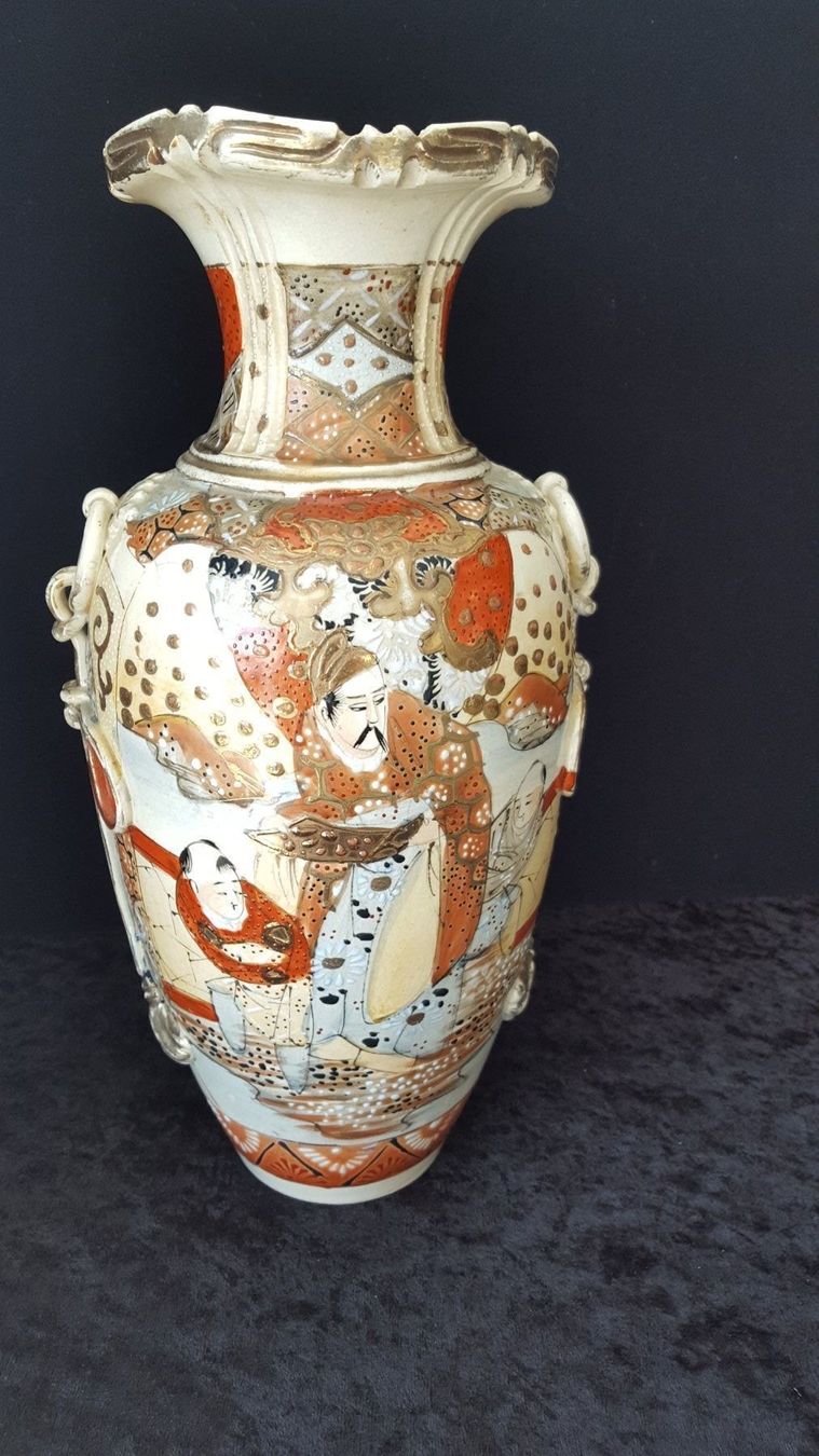 Vasen & Gefässe: antike jap. Samurai Satsuma Vase – Gebraucht aus Reinach von 3Guggerli