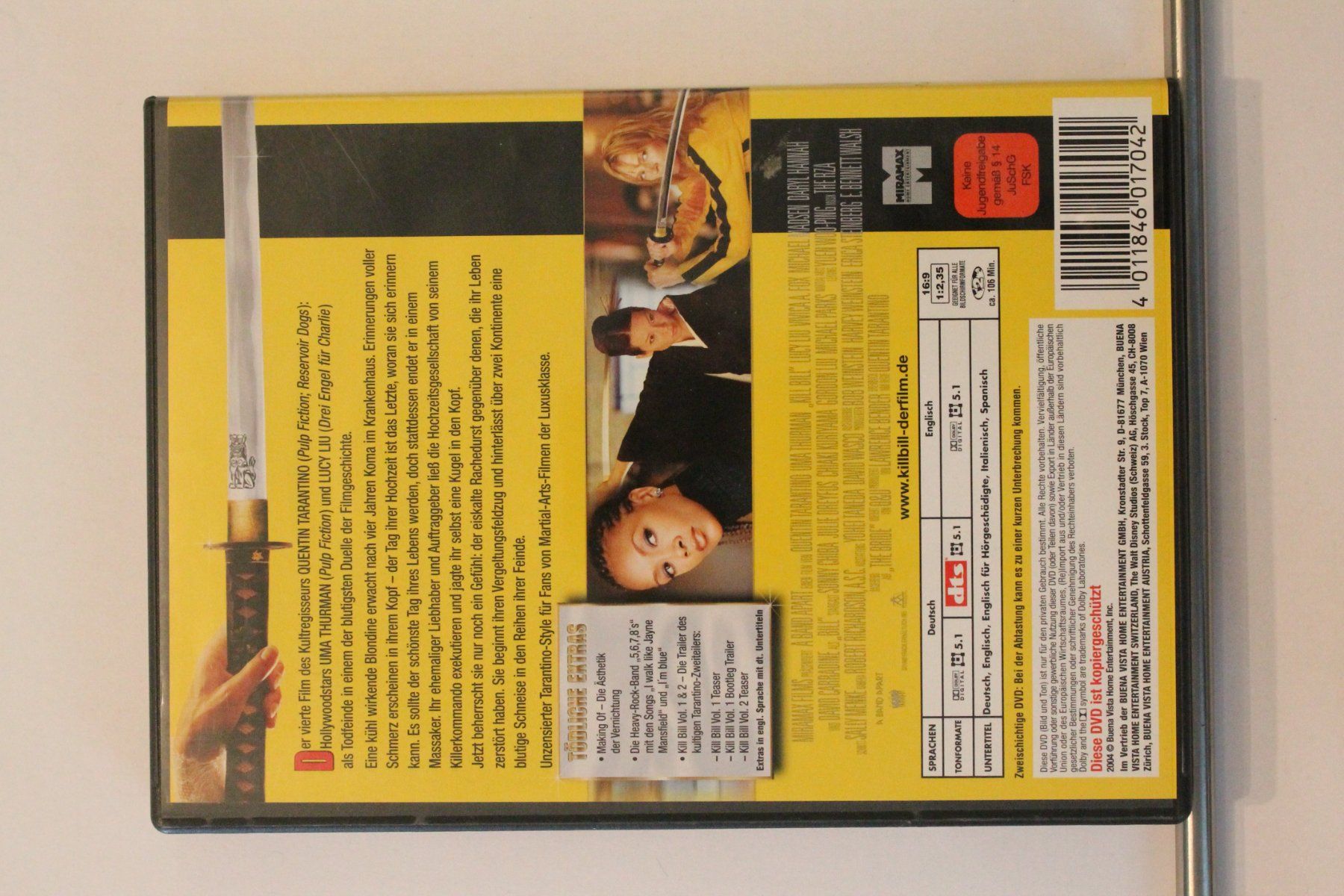 Alle DVDs: Kill Bill - Volume 1 – Gebraucht aus Grenchen von Manuel.We 1