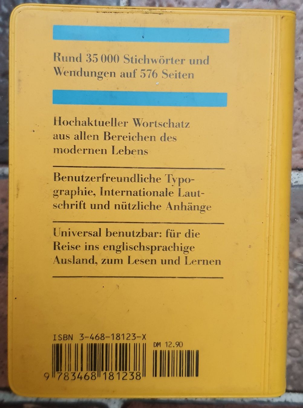 Libri: Langenscheidts Universalwörterbuch Deutsch - Englisch – Usato da Seon venduto da Brasilfan 1