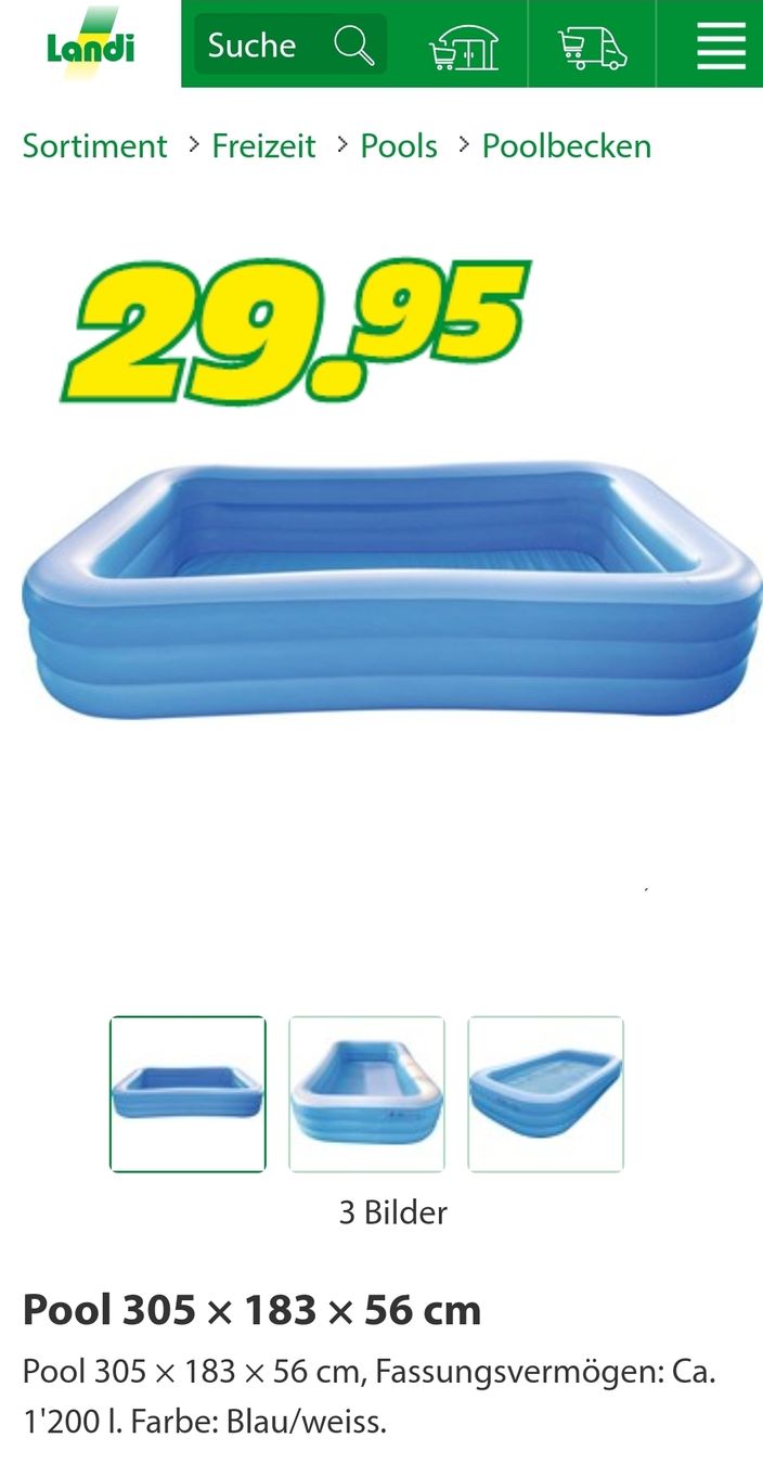 Schwimmbad: Landi Pool – Gebraucht aus Neuenkirch von Meinaltholz