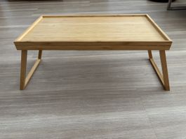 Tablett Bambus faltbar neuwertig 50x30cm