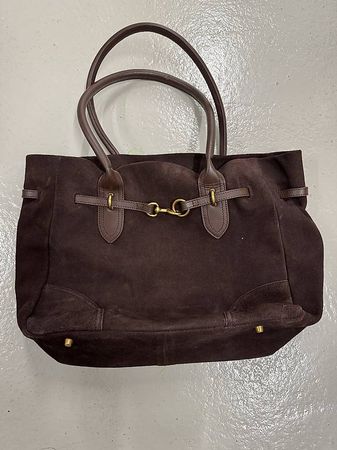 Lederhandtasche dunkelbraun von Next