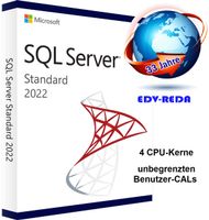 Microsoft SQL Server 2022 Standard 4 CPU unbegrenzten Cal,s