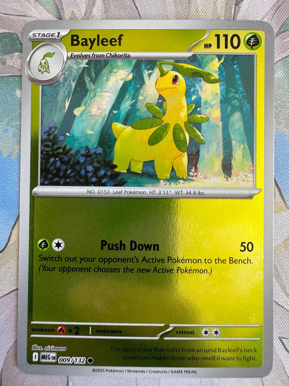 Pokémon Carte collezionabili: Pokémon TCG - Bayleef Reverse (MEG009) Mega Evolution – Nuovo (secondo la descrizione) da Oberwil BL venduto da Chelsea26