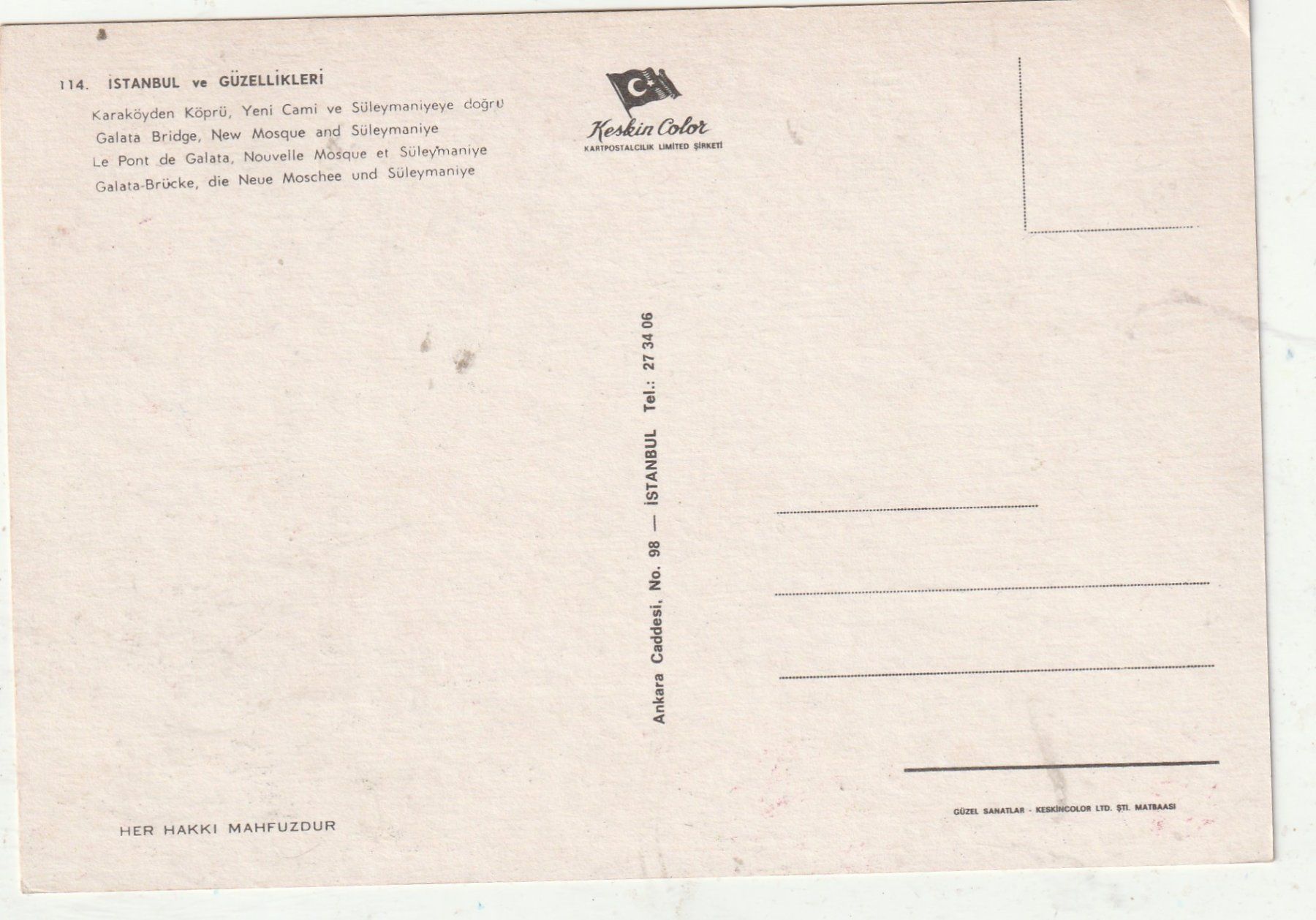 Cartoline postali: Instanbul  Hafen – Usato da Lumbrein venduto da made02 1
