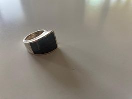 925-Sterling Silberring mit Stein